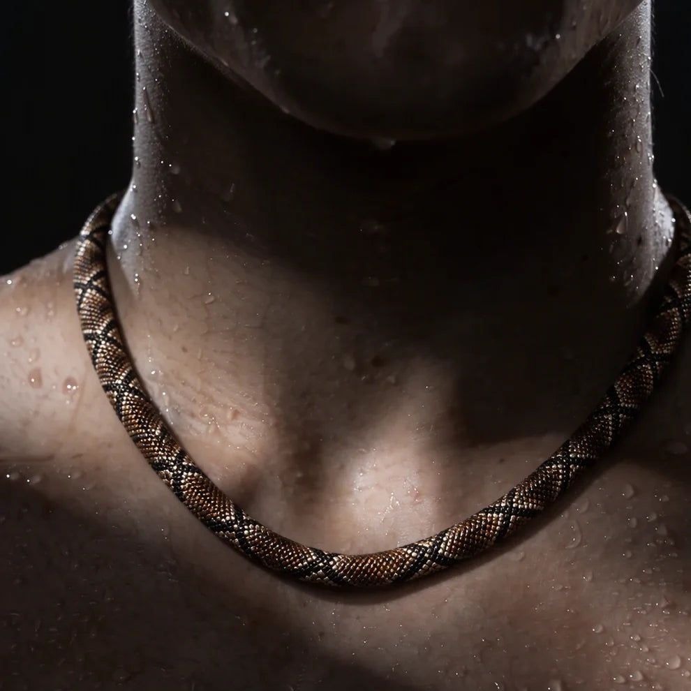 Serpent necklace lifestyle shot