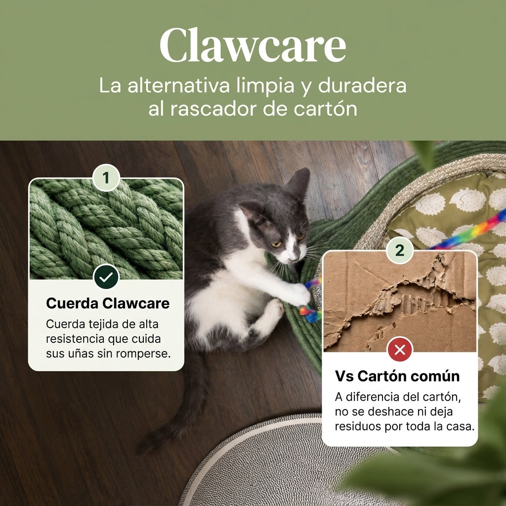Cesta Instinto – Rascador y nido de fibras naturales