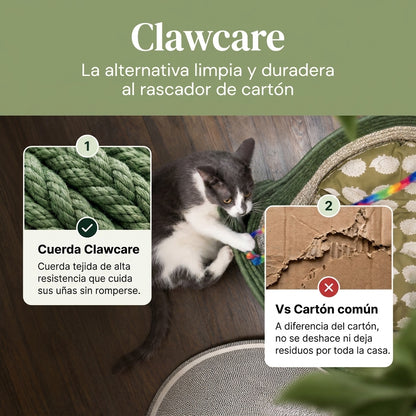 Cesta Instinto – Rascador y nido de fibras naturales