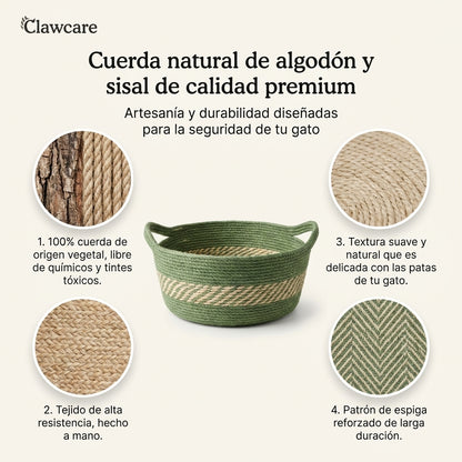 Cesta Instinto – Rascador y nido de fibras naturales