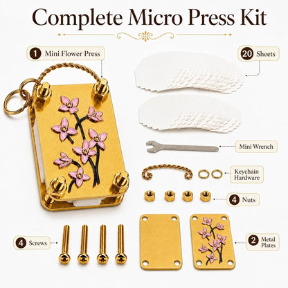 Complete micro press kit contents